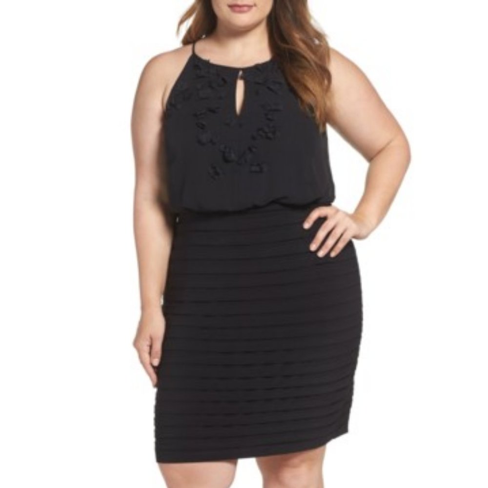 Adriana Papell Matte Jersey Sheath Dress - 20W